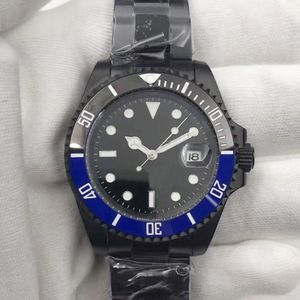 Męskie zegarki Rolx Super Factory Top Sales Projektant mody Vintage Data 16610 Black Blue Bezel Wysoka jakość 2813 Ruch W pełni automatyczne zegarek x