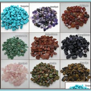 Kristall Großhandel 100G 15-25 mm natürlicher Achat Trommelstein Perlen Chakra Heilung Reiki Glückswunsch Schmuck Zubehör Drop Lieferung 2 Dhani