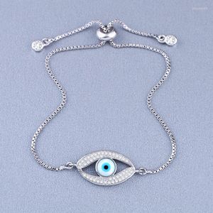 Ссылка браслетов модный турецкий дизайн для женщин Blue Eye Micro Pave Bracelet Bracelet Creative Party Warm Jewelry Gift Valentine