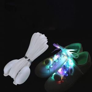 LED Light Up Shoe Laces Party Favors Nylon Shoelaces with Flashing Shoe Lacess Hip Hop Dancing Cycling Skating