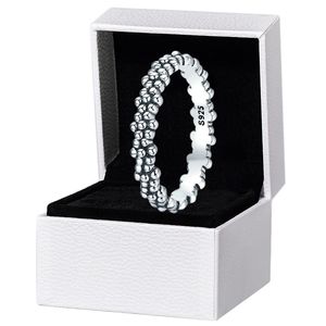 Autêntico 925 Sterling Silver Flowers Band Ring Women Girls Fashion Jewelry para anéis Pandora com conjunto de caixas originais