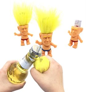 Donald Trump Bottle Opener Precident Figure Dolls Novelty Cartoon Beer Bottle Openers Troll Doll Toys Funny kitchen Tool