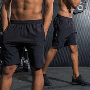 Koşu Şort Erkekler Hızlı Kuru Egzersiz Vücut Geliştirme SPANDEX Spor Jogging Cep Tenis Eğitimi