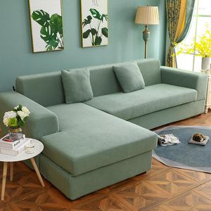 Stol t￤cker universell tjock soffa elastisk stretch slipcovers skydd 1/2/3/4 sits med halkhaltig skumpinne