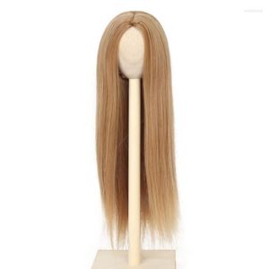 Synthetic Wigs Miss U Hair Long Straight 8-9" 1/3 BJD MSD DOD Pullip Dollfie Doll Wig Centre Parting DIY Making Accessories