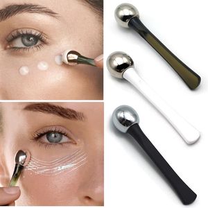 Favore di partito 1pc Metallo Cosmetico Crema per gli occhi Scoop Maschera per dormire Spatola Lifting per il viso Massaggiatore Strumenti Applicatore Strumenti di bellezza