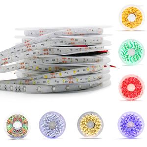 Strips 12Volt 2835 Waterproof LED Strip RGB Light Tape SMD2835 1M-5M 60LED M 12 V TV Backlight Diode Flexible Lamp