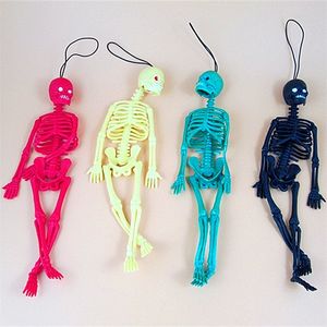 銃のおもちゃのトリッキーな恐ろしい人間の骨格の人体骨モデルミニフィギュア面白いトリックキーチェーン装飾子供子供ハロウィーンおもちゃ220827