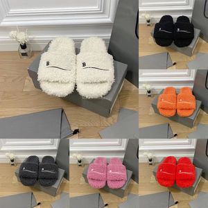 Paris Slippers men and women Designer Winter Indoor Plush Slipper Top Thermal Shoes Slippers Flip-Flops 35-45