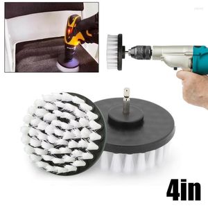 Car Sponge 4 Inch Soft Drill Brush Attachment Electric Scrubber Plastic Round Cleaning For Carpet Glass Tires Nylon Brushes