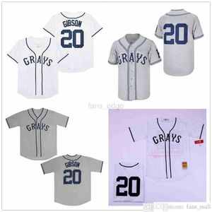 Camisas de homens da liga negra do Negro 20 Josh Gibson Custom Ed Shirts Baseball Jersey High Quality Envio rápido