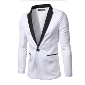 Wholesale white tuxedo jacket for sale - Group buy Stylish men suits jacket white formal suits jacket black lapel one button custom made groom wedding tuxedos jacket315g