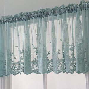Curtain Kitchen Coffee Finished Wear Rod Small Cabinet Hanging Cloth Lace Hem Bedroom Home Bar Short Window