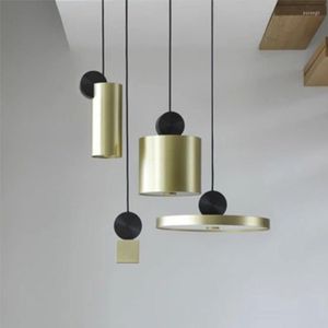 H￤ngslampor Creative Magic Box Lights For Living Room Art Restaurang Bedside Bedroom Designer El Lighting