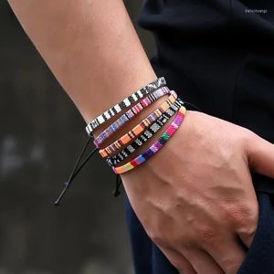 Charm Bracelets Trendy Ethnic Bracelet Charms Men's Fashion Adjustable Boho Handmade Bohemian Couple For Women On Hand Jewelry