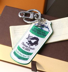 MP3384 Paint Illustrastre Keychain Bag Bag Bendant Green Bottle chain