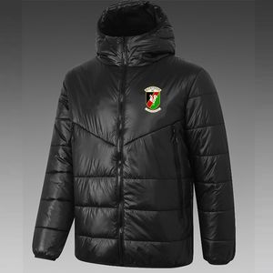 Glentoran F.C. Herr Down Hoodie Jacket Winter Leisure Sport Coat Full Zipper Sports Outdoor Warm Sweatshirt Logo Custom