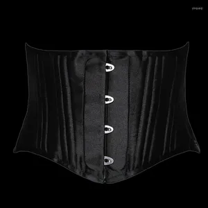 Bustiers & Corsets 24 Steel Bones Waist Cincher Modeling Straps Black Corset Slimming Sheath Girdle Steampunk White Plus Size Belly