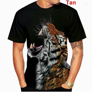 3d T Рубашки Тигр оптовых-Мужские футболки для животных футболка лето мужчина смешная D тигрная мода плюс размер печатные мужчины женщины пуловки футболка
