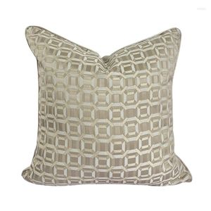 Cushion Summer Spring Geometric Beige Pillow Case Fashion Patronen Sofa stoel El Designer Cover Decoratief geschenk Home 45x45cm