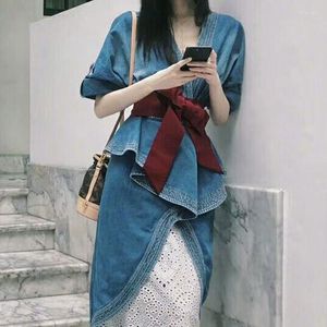 Belts Decorated Waist Belt Korean Wild Silk Ribbon Cloth Lady Wide Fabric Fashion Dual-use Scarf Waistbands