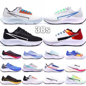 Pegasus 38 Men Women Trail Running Shoes Royal Plaid Made من Sport Copa Sail Glaze Multicolor Multicalic Silver Outdoor Sneakers Size 36-45