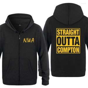 Men's Hoodies NWA Straight Outta Compton Men Hip Hop Fleece Long Sleeve Zipper Jacket Coat Man Sweatshirt Tracksuit Moleton Masculino
