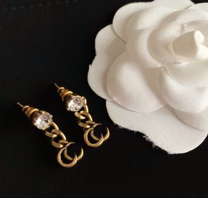 Ohrstecker Marke Designer Geometrie Berühmte Frauen Runde Kristall Strass Perle Ohrringe Hochzeit Schmuck1