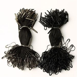 DIY Dikiş Üretim Siyah Hang Tag String ile Siyah Armut Şeklinde Güvenlik Pimi cm Giysi Asmak İçin İyi
