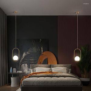 Lâmpadas pendentes Luz de luminária minimalista para sala de jantar de sala de jantar Led Decoração nórdica Simplicidade Design moderno