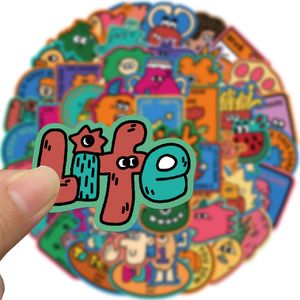 50PCS creative graffiti Skateboard Stickers For Car Baby Helmet Pencil Case Diary Phone Laptop Decoration Book Album Kids Toys DIY Decals