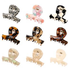 Women Hair Clips Claws Clamps Lady Small Hair Clip Pins Barrette Fashion Hairpin Elegance Acetate Claw Bobby Pin for Girs Crab Headwear Ornaments