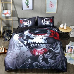 Bedroom Decor Bedding Set Twin queen king Size Beauty Skull Pattern Bedclothes Duvet Cover Set Included Comforter Cover Pillowcas251N