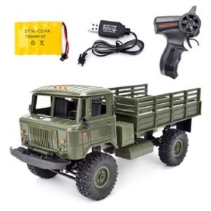 Auto RC elettrica WPL B 24 GAZ 66 1/16 Camion militare telecomandato 4 ruote motrici fuoristrada B24 GAZ RC modello arrampicata 220829