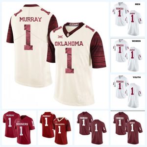 Wholesale oklahoma sooners football jersey for sale - Group buy 1 Kyler Murray Oklahoma Sooners NCAA College Football Jersey For Mens Womens Youth Double Stitched Name Number White Red Cream260T