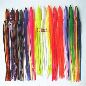 Wholesale tuna trolling lures resale online - 10inch Octopus Shirt Lure Fishing Tackle Trolling Fishing Lure Tuna Soft Plastic Worms Fishing Lure Salt Bait Big Game Skirt Bait324Z