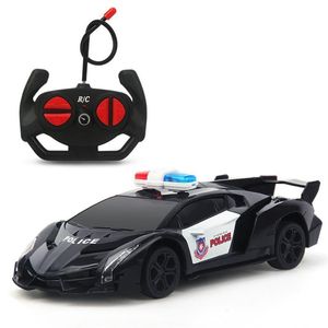 Elektrikli RC Araba 1 24 RC Kontrol Oyuncakları Hızlı Hız Yarışı Polis Erkekler İçin Drift Sürüş Eğitim Çocuk Hediyeleri 220829