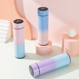 8 stylów LED Smart Water Bottle Butelki Kubek Temperatura Pokrywa napoja