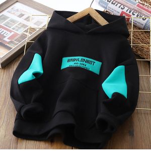 Hoodies Sweatshirts Fashion Baby Boy Plaid Patchwork tröja Spring Autumn Cotton Shirt Korean Casual Bottoming Teen Lång ärm Topp 220829