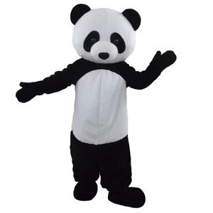 2022 Halloween Panda Maskottchen Kostüm Hochwertiges Cartoon Tier Anime Thema Charakter Karneval Unisex Erwachsene Outfit Weihnachten Geburtstag Party Kleid