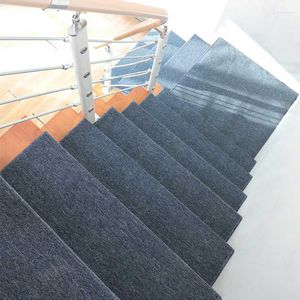 Tapis 14pc tapis d'escalier en caoutchouc de tapis de bande de roulement sans glissement tapis de tapis de tapis à la maison