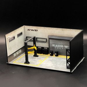 Архитектура DIY House 1 64 Scale Garage Car Model Model Parking Scense Workshop Lift Lift Lift Elevator для моделирования транспортных средств Фон 220829