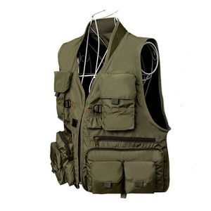 Mens Vests 한국 낚시 낚시 빠른 마른 물고기 통기성 재료 재킷 야외 스포츠 생존 유틸리티 안전 양복 조끼 220829