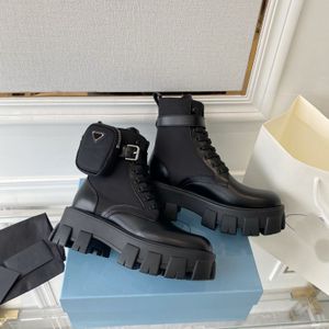 مصمم أحذية ROIS ROILITH من نايلون نايلون مصقول الكاحل القتالية الحذاء نساء منصة عالية من منصة نايلون وحيد مع أكياس صغيرة حجم 35-41