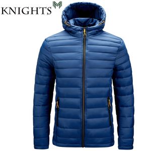 Mens Down Parkas Street Knights Winter Warm Waterproof Jacket Men Autumn Thick Hooded Parkas Men Fashion Casual Slim Jacket Män 6xl 220829