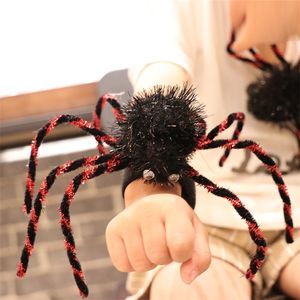 Outros suprimentos de festa de eventos Decoração de Halloween Decoração de aranha grande Pluxh Spider Pop Wrist Brooch Band Band Housed House Bar Halloween Decorações de Halloween Props 14cm 220829