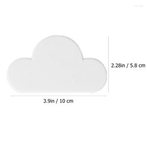 Hooks 2sts Cloud Shape Key Holder Magnetic Wall Keychain Hanger Punch Free White For Magnet Keyring