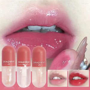 Lip Gloss Mini Instant Volumising Plumper Glitter Shine Long Lasting Moisturizer Oil Temperature Change Lipgloss