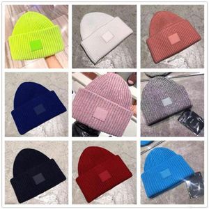 Studios Smiling face Beanie Skull Caps knitted Cashmere Eye Warm Couple Lovers Acne Hats Tide Street Hip-hop Wool Cap Adult Hats237e