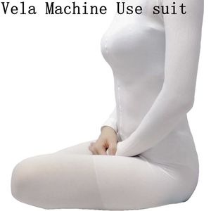 Bantdr￤kt Tillbeh￶r Vit kropp Vakuum RF Rollermassagekostym f￶r VELA -terapimaskin Olika storlek